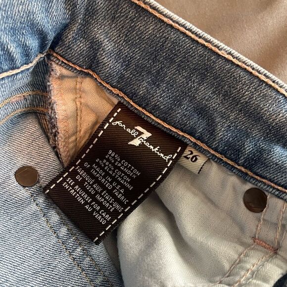 7 For All Mankind The Skinny Crop & Roll Jeans - Picture 7 of 8